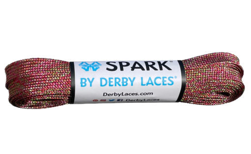 Derby Laces Spark 108in Pair Sour Cherry Laces