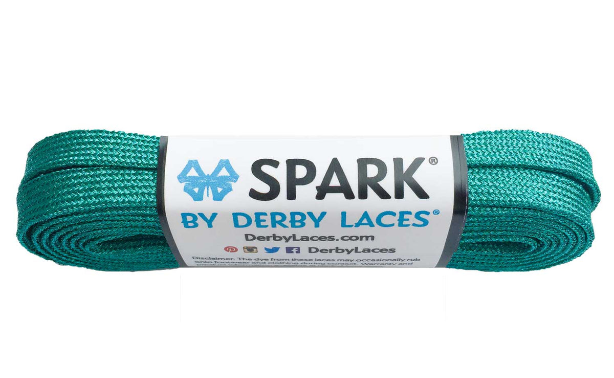 Derby Laces Spark 72in Pair Teal Laces