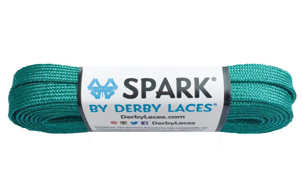 Derby Laces Spark 108in Pair Teal Laces