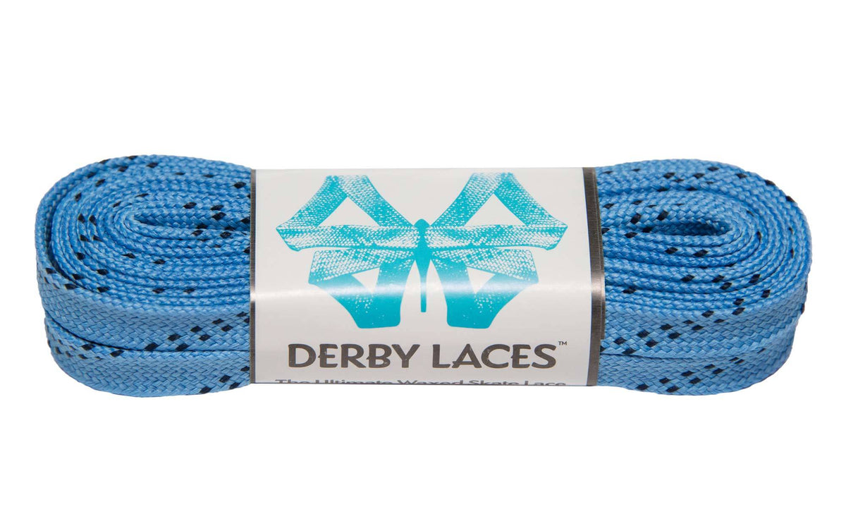 Derby Laces Waxed 96in Pair Sky Blue Laces