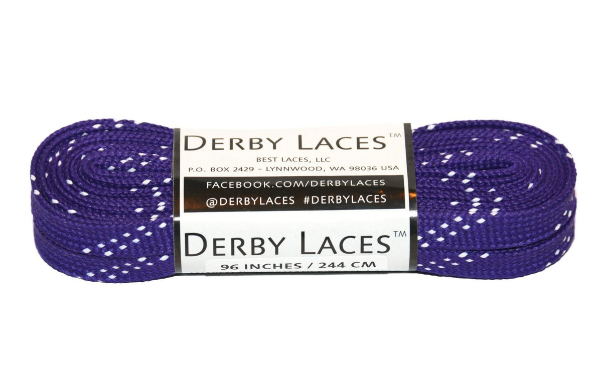 Derby Laces Waxed 120in Pair Purple Laces
