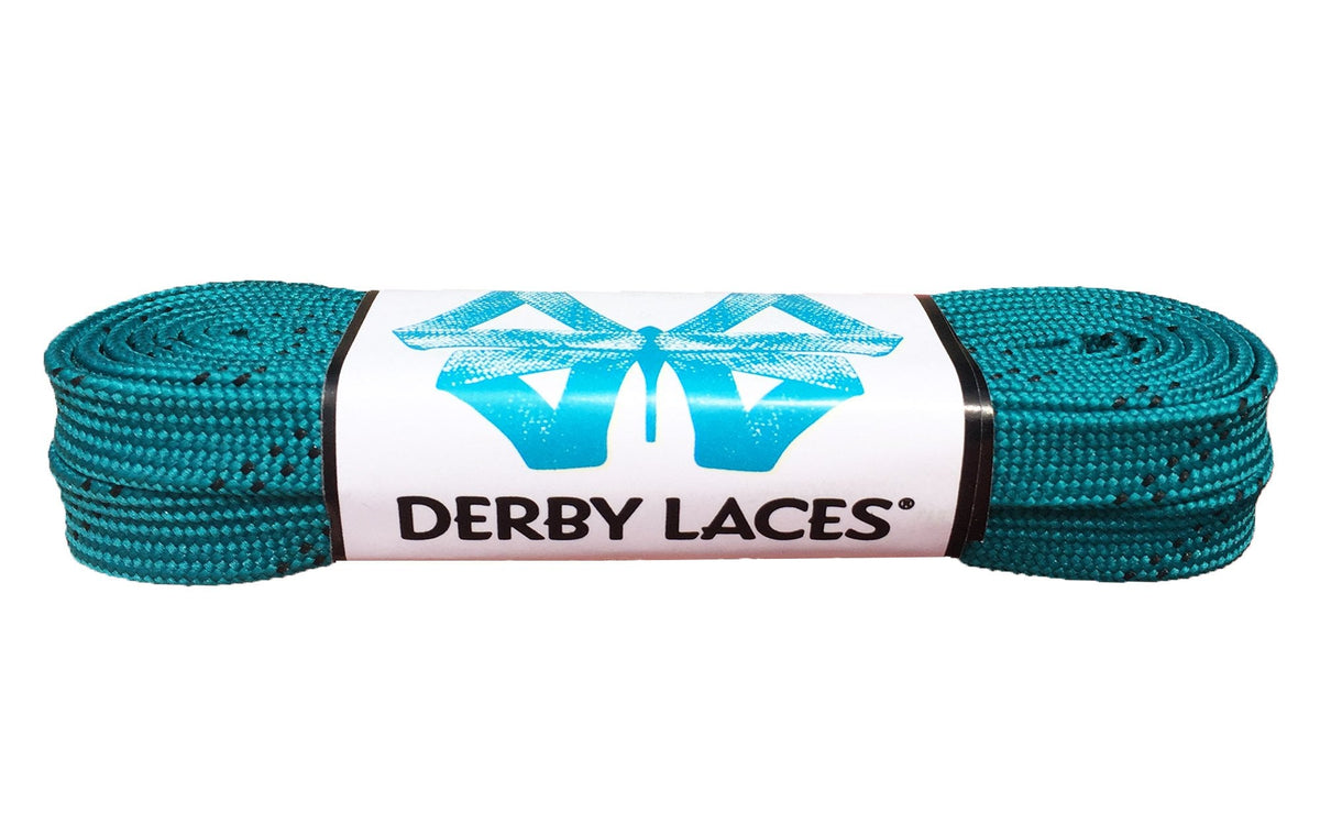 Derby Laces Waxed 108in Pair Teal Laces