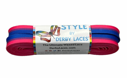 Derby Laces Pride Style 108in Pair BI STRIPE Laces