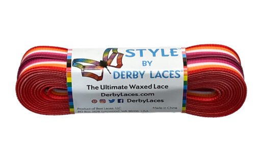 Derby Laces Pride Style 108in Pair LESBIAN STRIPE Laces