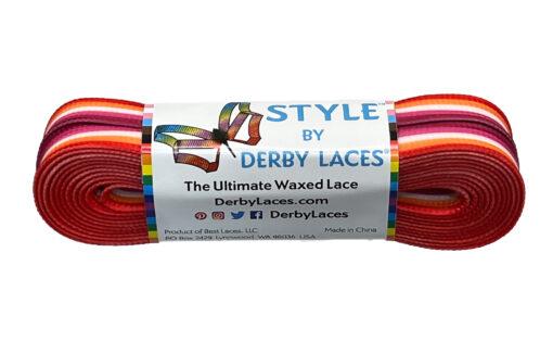 Derby Laces Pride Style 96in Pair LESBIAN STRIPE Laces