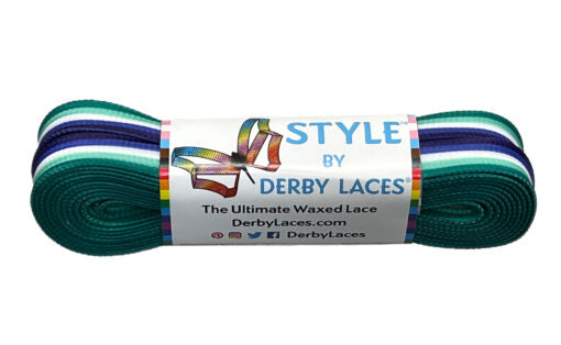 Derby Laces Pride Style 108in Pair MLM STRIPE Laces