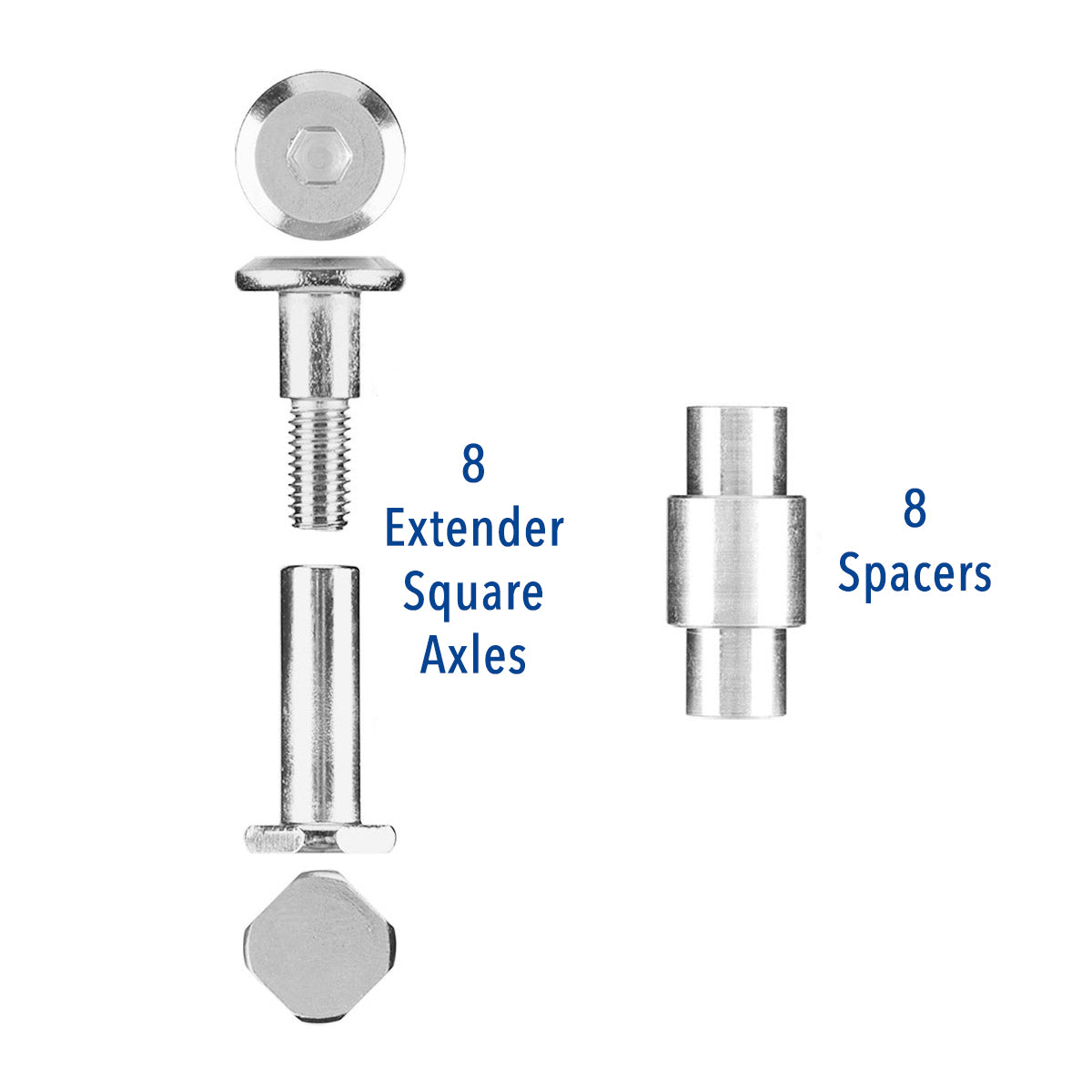 Sonic Extender Square Inline Axle Kit Inline Hardware and Parts