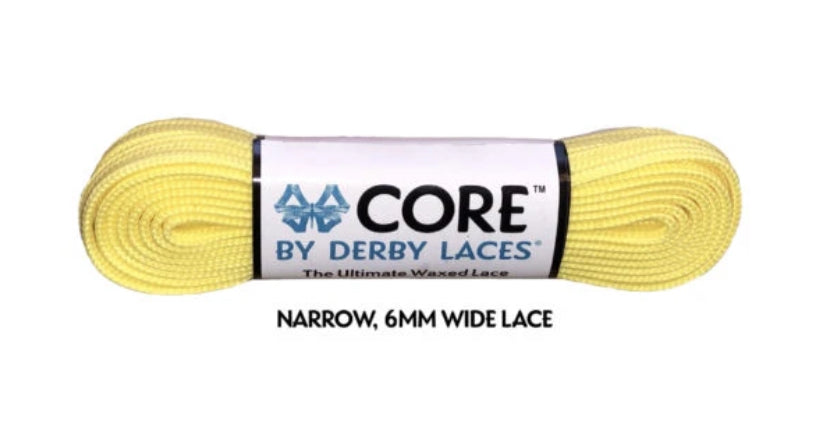 Derby Laces Core 108in Pair Lemon Yellow Laces