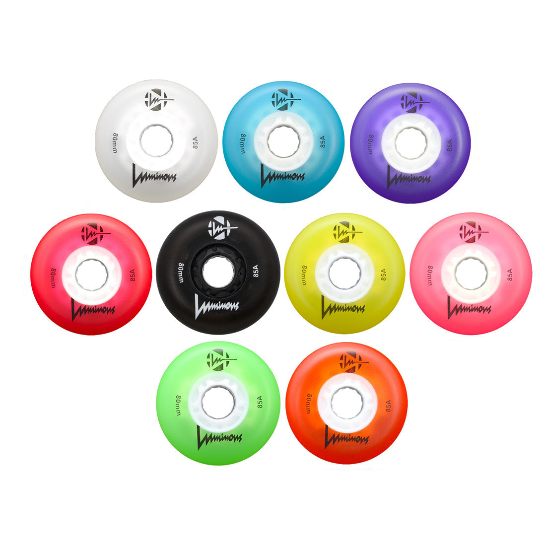 Luminous LED Inline 80mm 85a 4pk Inline Rec Wheels