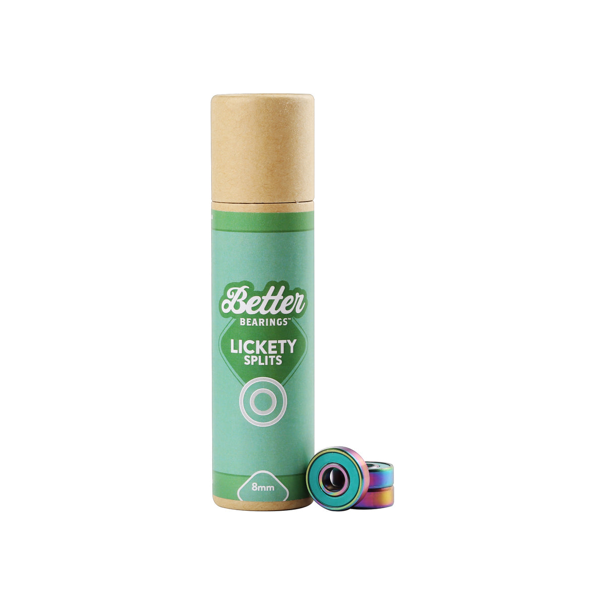 Better Bearings Lickety Splits 8mm 16pk Teal Inline and Quad Bearings