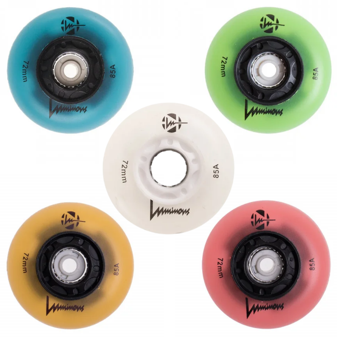 Luminous Glow LED Inline 72mm 85a 4pk Inline Rec Wheels