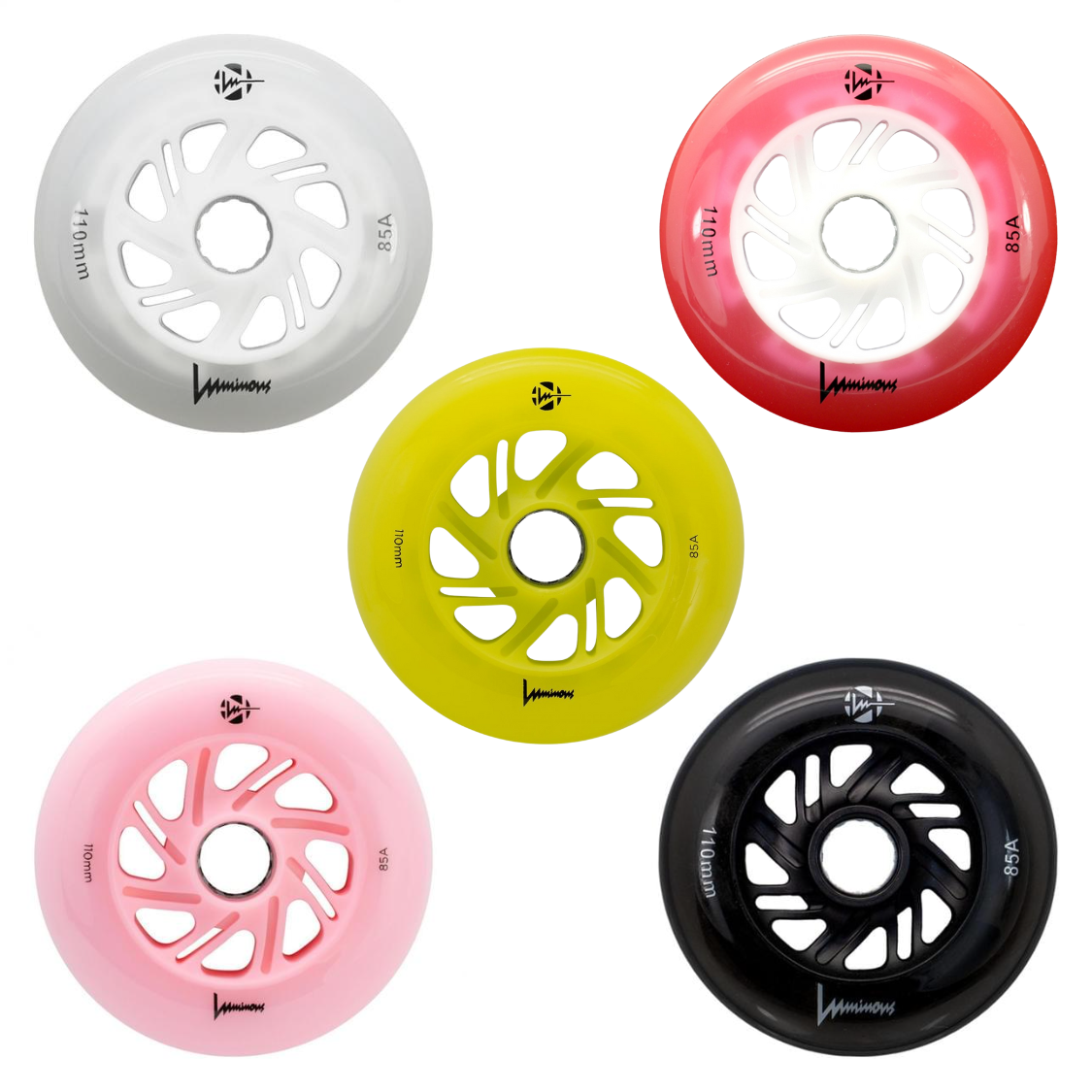 Luminous LED Inline 110mm 85a - Single Inline Rec Wheels