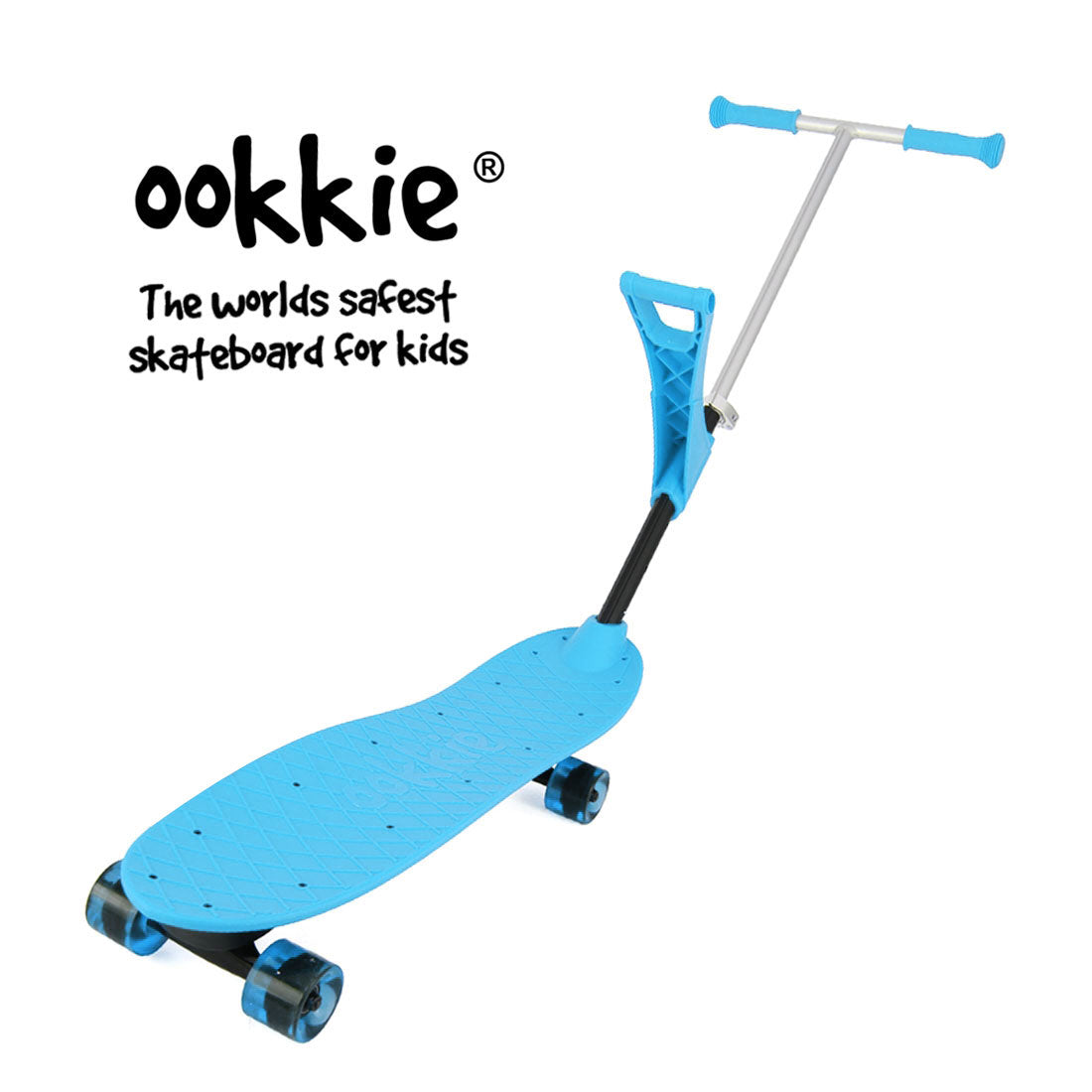 Ookkie Learner Skateboard - Blue Skateboard Completes Junior