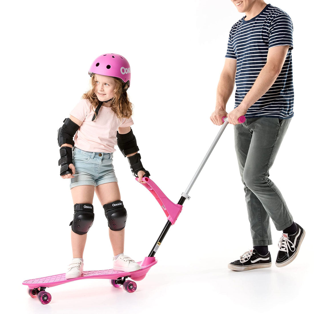 Ookkie Learner Skateboard - Pink Skateboard Completes Junior