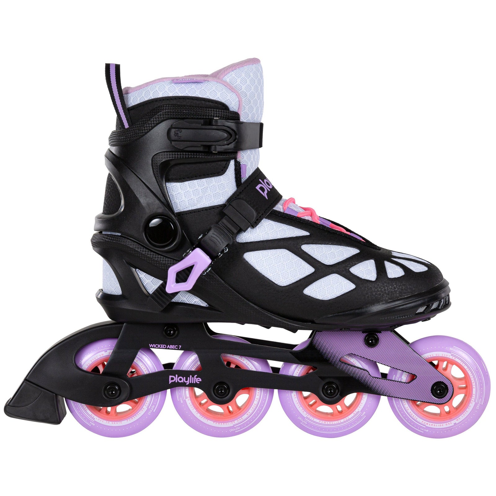 Playlife Lancer 84 Skate - White/Purple Inline Rec Skates