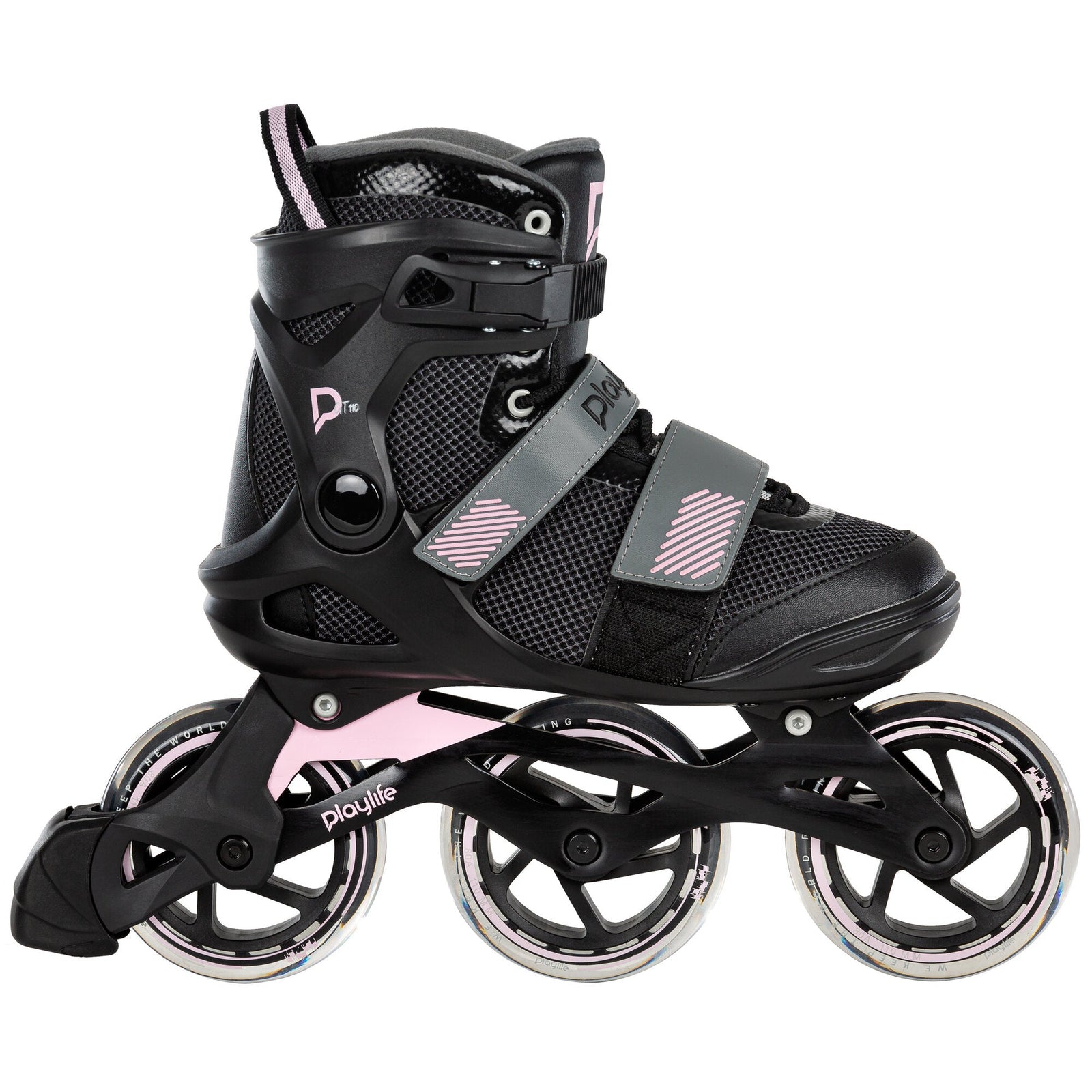 Playlife GT 110 Skate - Grey/Pink Inline Rec Skates