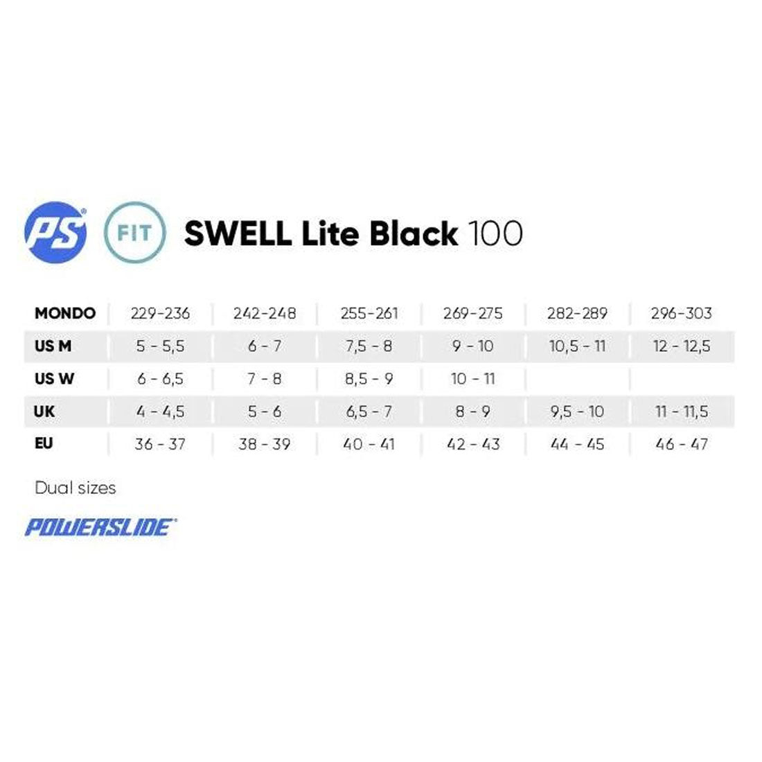 Powerslide Swell Lite 100 - Black Inline Rec Skates
