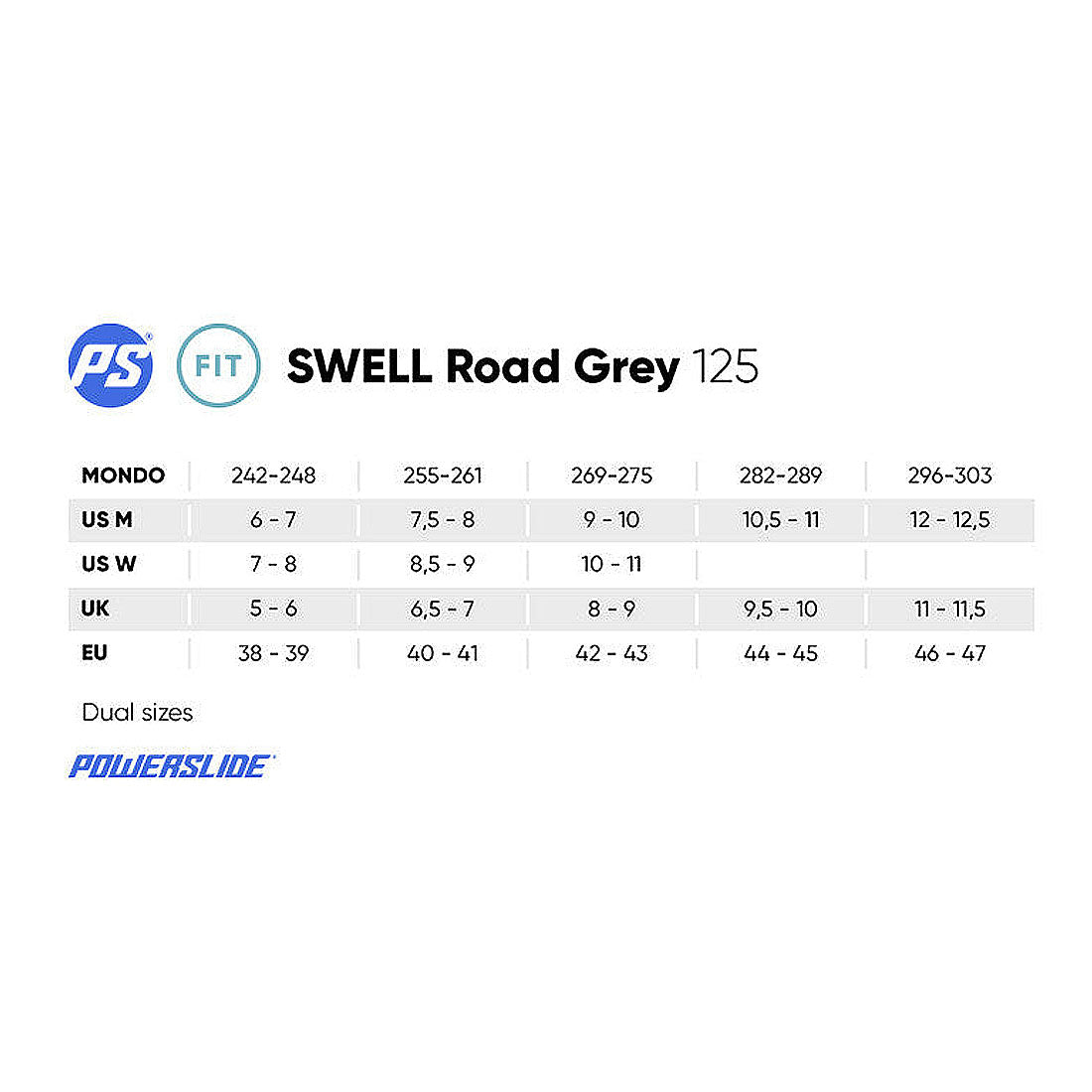 Powerslide Swell 125 Road - Grey Inline Rec Skates
