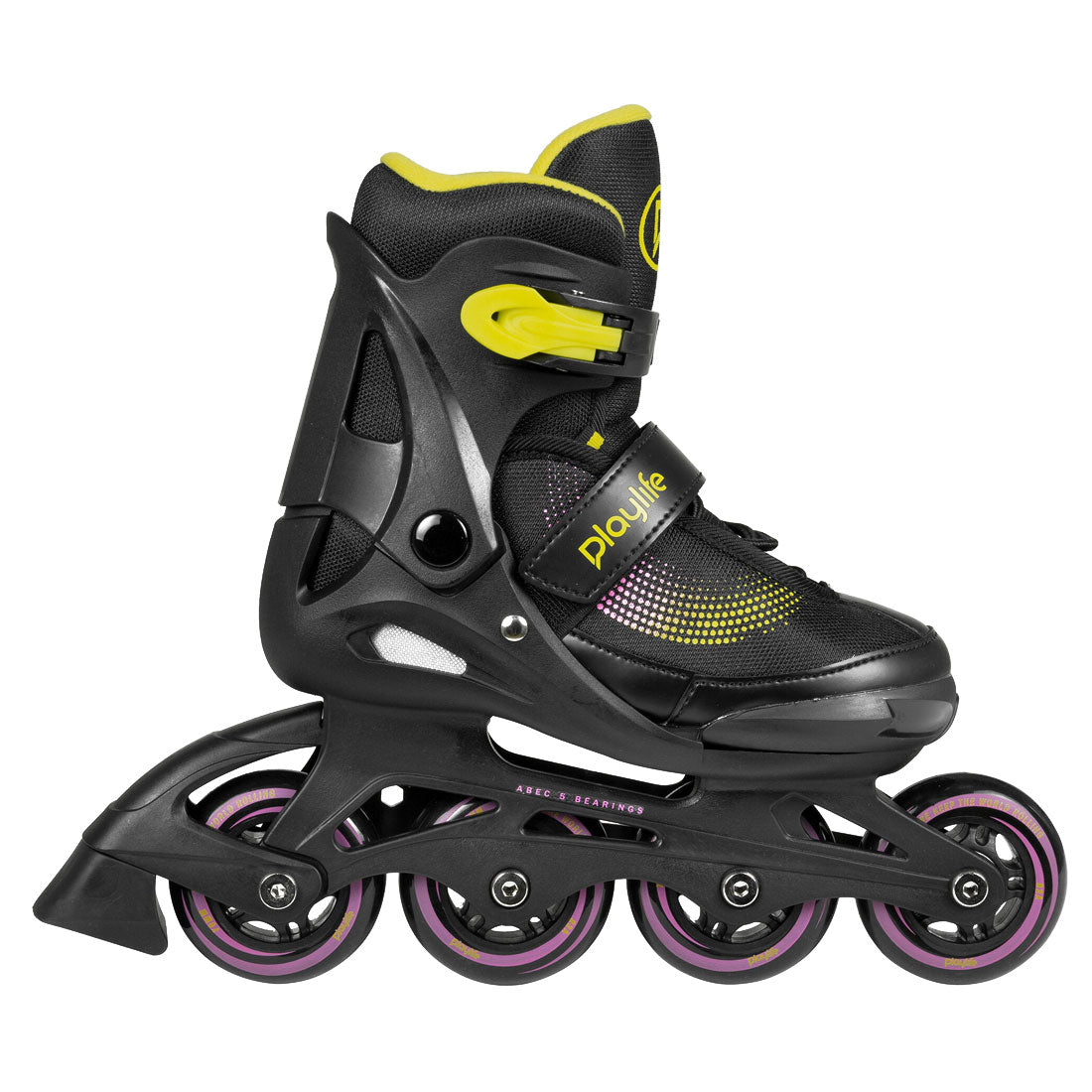 Playlife Joker Adjustable Skate - Yellow Glow Inline Kids