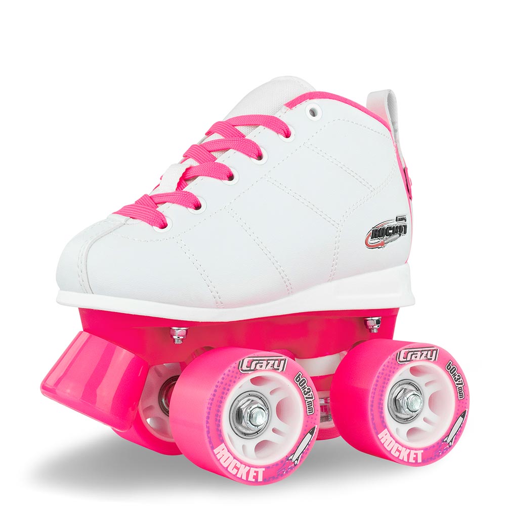 Crazy Rocket Junior - White/Pink Roller Skates