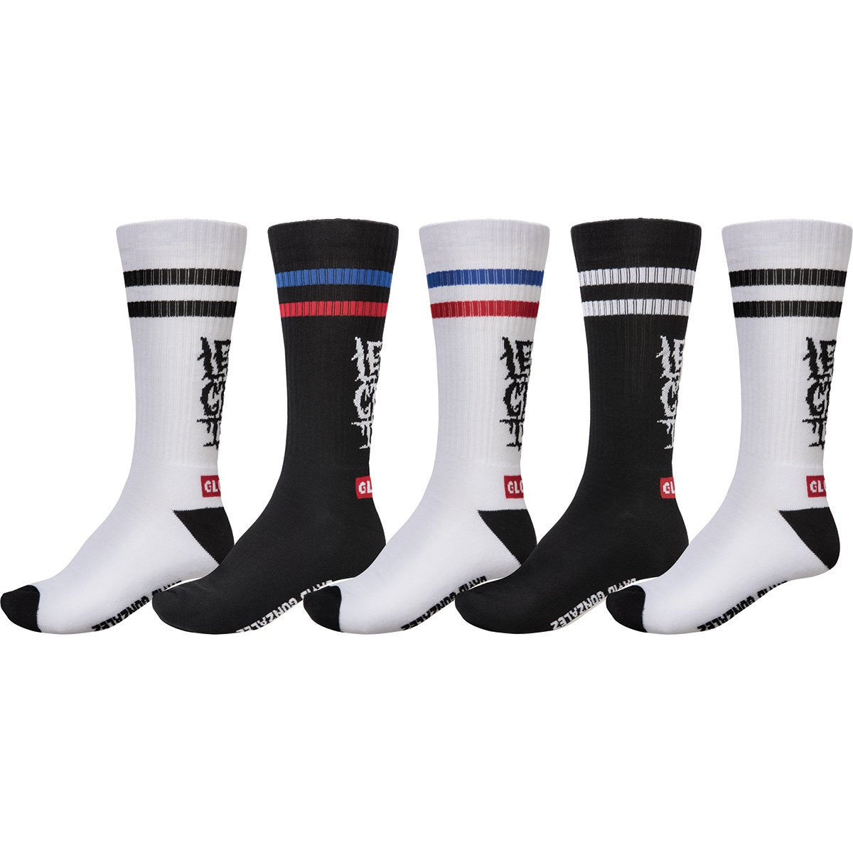 Globe Crew Socks 5pk - Lets Get It Apparel Socks
