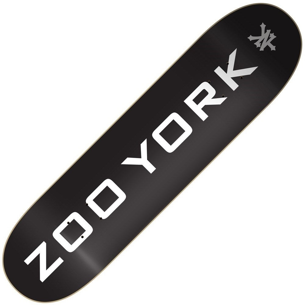 Zoo York OG 95 Logo Block 8.0 Deck - Black Skateboard Decks Modern Street