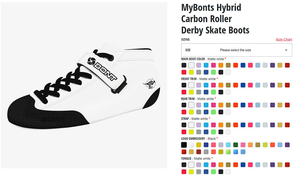 CREATE YOUR OWN MyBonts Custom Boots Roller Skate Boots