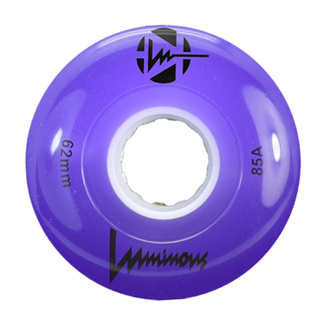 Luminous LED Quad 62mm 85a 4pk Purple Roller Skate Wheels