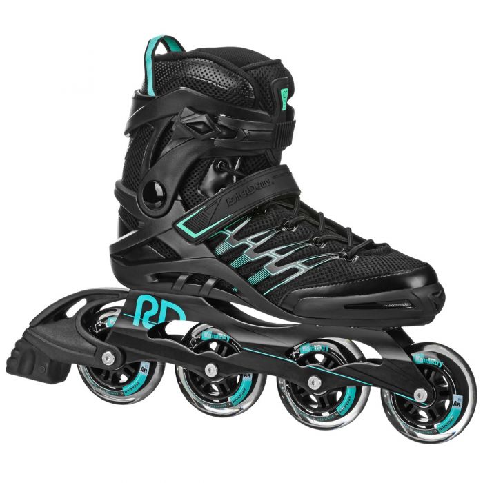 RDS Aerio Q84 Skate - Black/Mint Inline Rec Skates