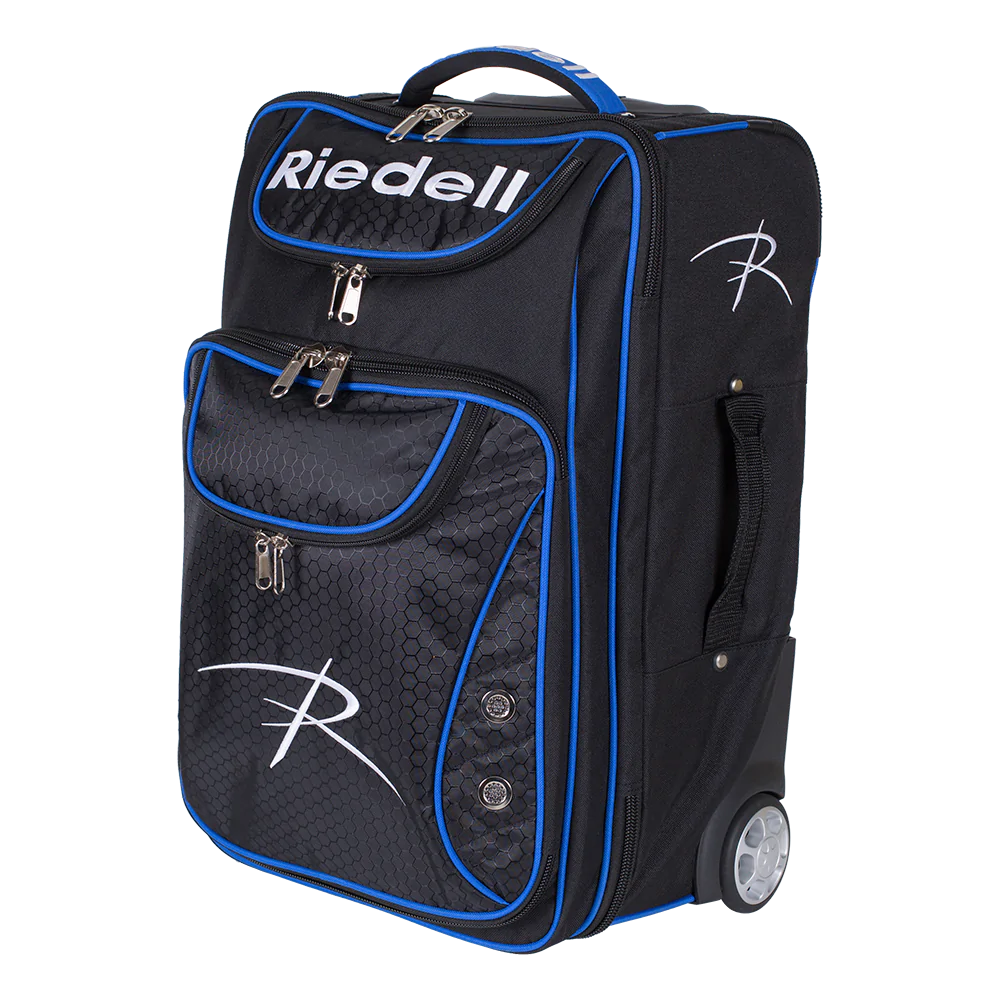 Riedell Travel Wheeled Bag - Black/Blue Bags and Backpacks