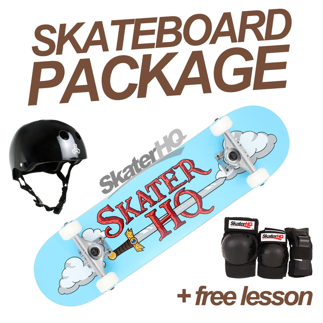 Skater HQ Shredding Time V2 Package Skateboard Completes Modern Street