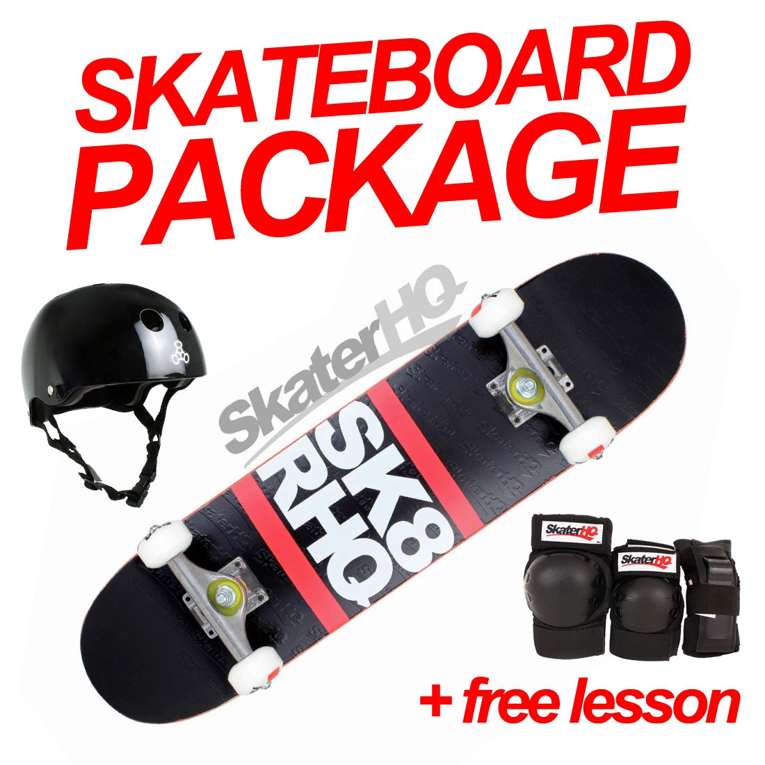 Skater HQ Stacked 7.25 Package Skateboard Completes Modern Street